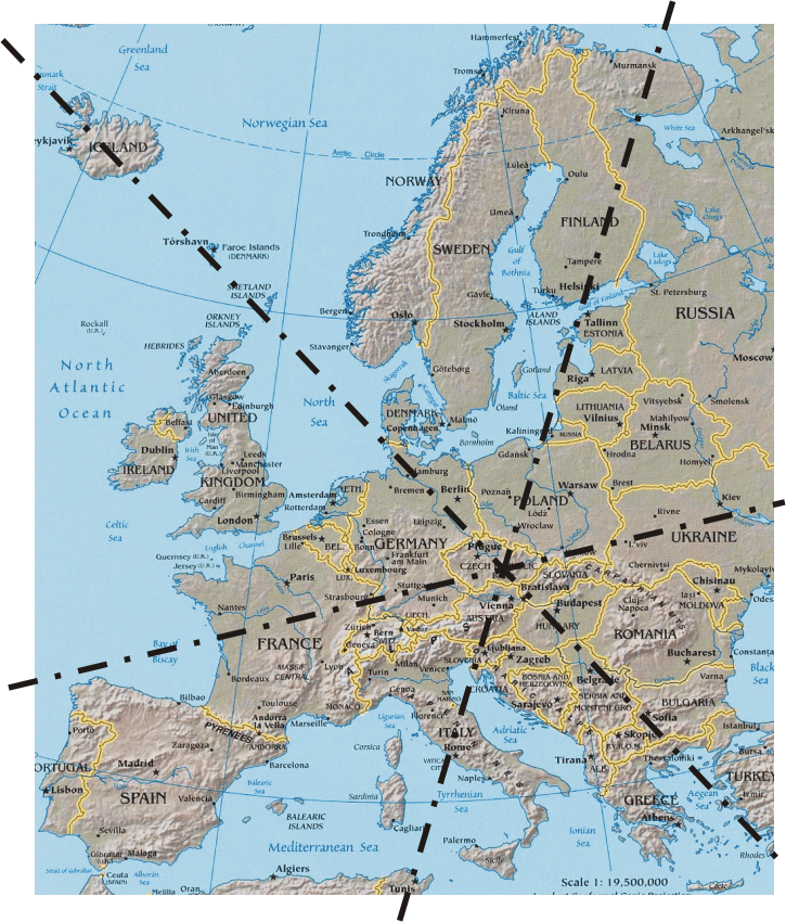 center of Europe
